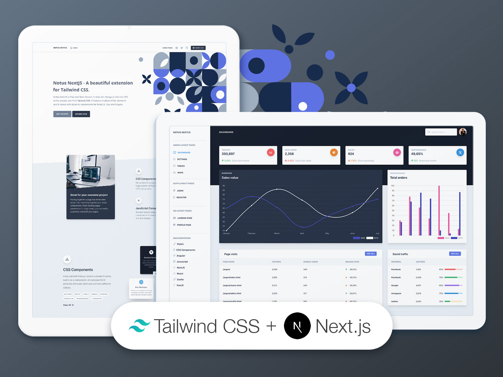 Next.js App Router, TailwindCSS UI
